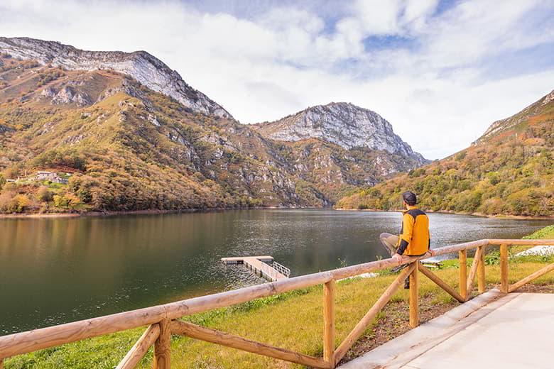 Imagem da barragem de Tañes (Caso)