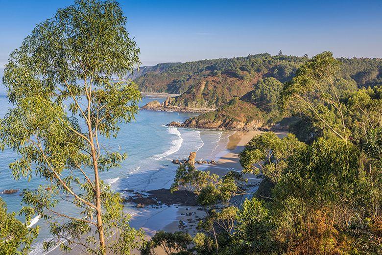 Imagem da praia de Aguilar (Muros de Nalón)