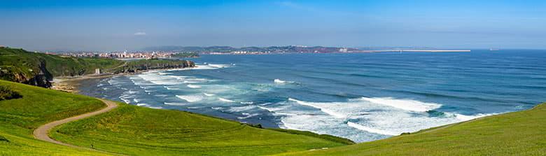 Vista panorâmica de Gijón/Xixón