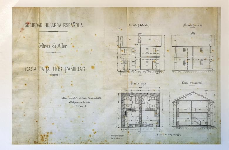 Abbildung des Plans des Bergbaudorfs Bustillo ©Viajeros Confesos