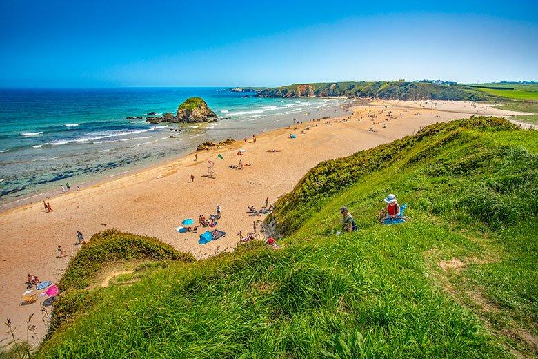 Imagem da praia de Penarronda (Castropol e Tapia)