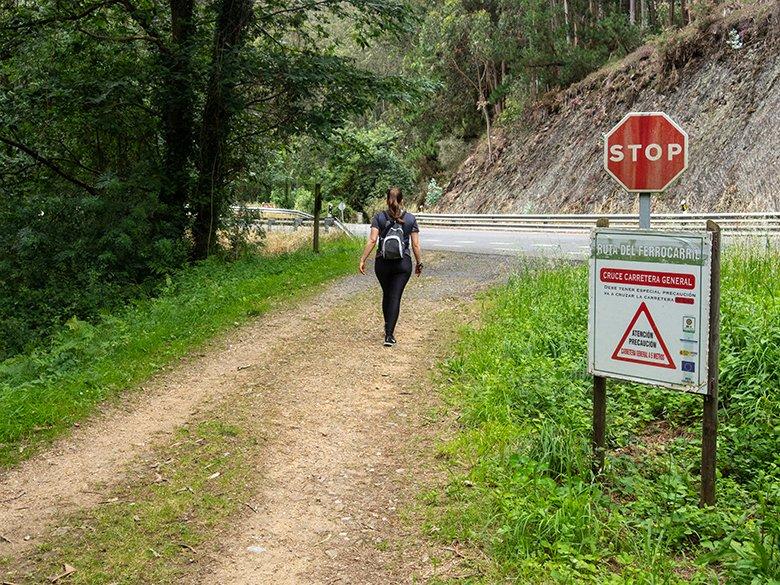 Imagem do trajeto dos caminhos-de-ferro