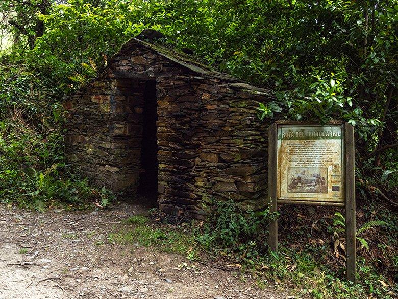 Imagem do trajeto dos caminhos-de-ferro