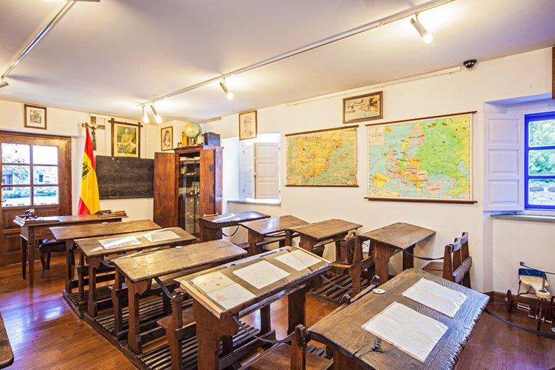 Aula tradicional en el Museo Etnográfico de Grandas de Salime
