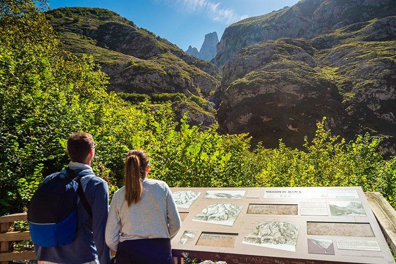 Imagem do miradouro de Bulnes (Cabrales)