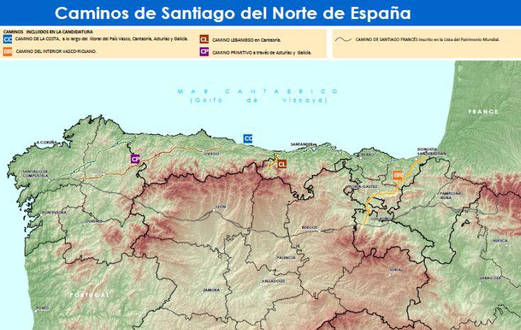 Ir a Imagen Los Caminos de Santiago del Norte, en la lista de Patrimonio Mundial de la UNESCO