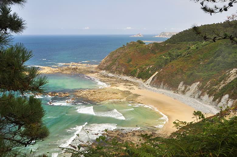 Imagem do caminho costeiro de Muros de Nalón