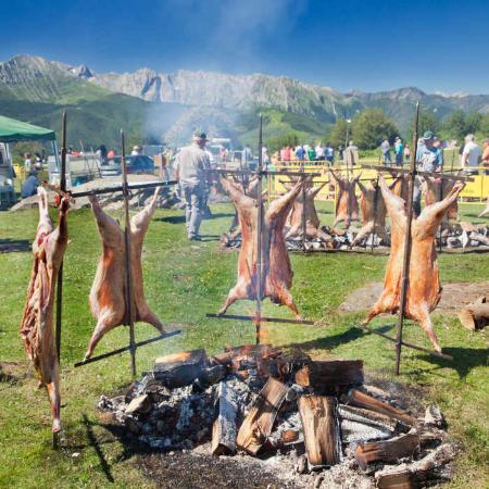 Fête de l'agneau à Lena et Quirós