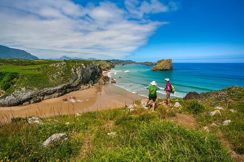 Imagen del Camino de la Costa a su paso por el concejo de Llanes