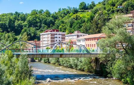 The Serrallos footbridge in Sotrondio