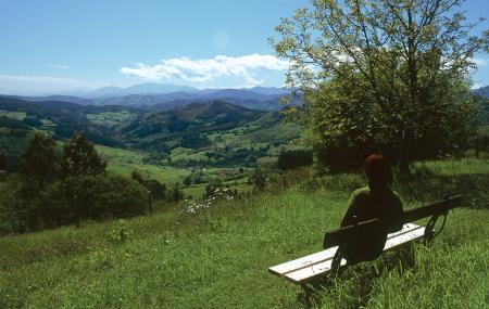 Vista da una panchina a Malleza