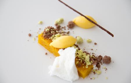 Pumpkin, carrot, yoghurt and cocoa