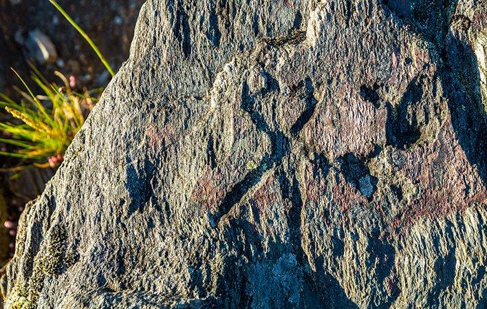 Gehe zu Bild Petroglyphen von La Xorenga