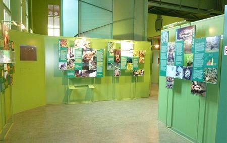 Inside the Reception and Interpretation Centre of the Somiedo Natural Park.